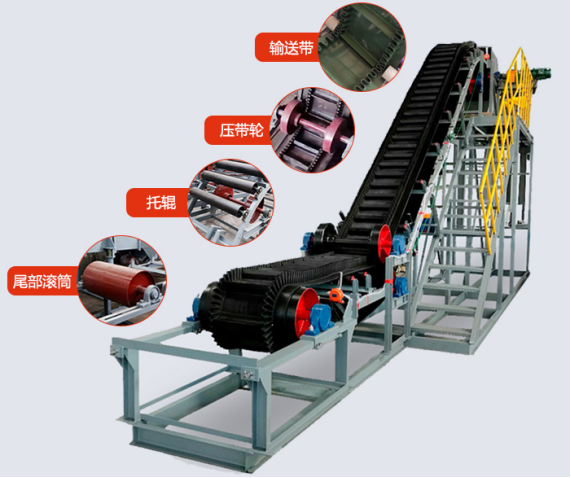 大(dà)傾角帶(dài)式輸送機參數(shù) 大傾(qīng)角(jiǎo)帶式輸送機參數
